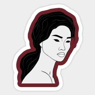 Minimalistic Female Design Sticker